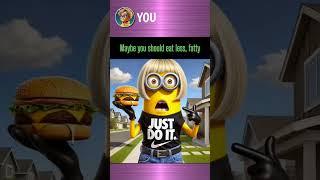 KAREN Minion Bullied Everyone On The Street And Then#memes ##minions #story