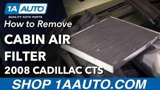 How to Replace Cabin Air Filter 08-14 Cadillac CTS