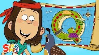 A Quirky Quest on "Q" Island | Captain Seasalt And The ABC Pirates