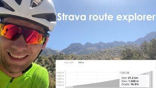 Exploring routes with Strava