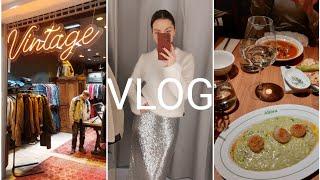 VLOG. Новый винтажный магазин, закупка продуктов, наряды в H&M, ужин в ресторане Allora 