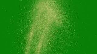 Green Screen Gold Dust effects 1