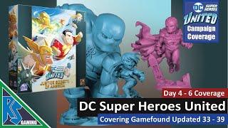 DC Super Heroes United | Day 4 - 6 Coverage (Gamefound Updates 33 - 39) | CMON Games