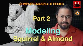 Part 2 - 3D Modeling Squirrel in Blender | Complete making of series