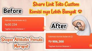 CARA SHARE LINK TOKO SHOPEE AFFILIATES || KOMISI MAKIN MENINGKAT