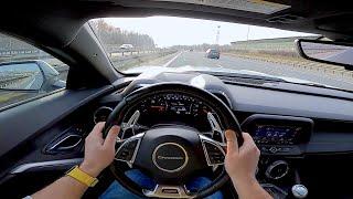 2019 Chevrolet Camaro SS V8 466hp - POV Test Drive exhaust sound, powerslide and acceleration V-MAX