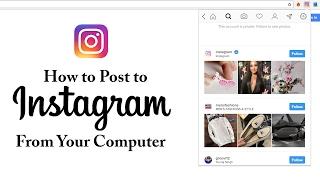 [How to Post] Instagram From Computer | Instagram Tip - Trick - Tutorial