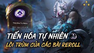 Mạ vàng đội hình với lõi Tiến hóa tự nhiên chinh phục các đội hình reroll  DTCL Mùa 11 | TFT SET 11