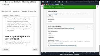 AWS Academy: Module 3 Guided Lab - Hosting a Static Website