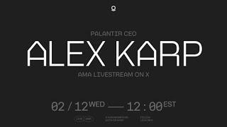 Palantir CEO Alex Karp | AMA Livestream Recording