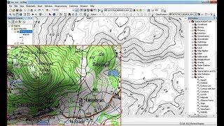 How to digitize automatic a scanned topographic map with ArcGIS