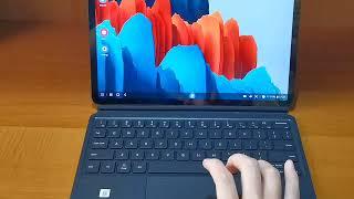 Tab S7 book cover keyboard unboxing!