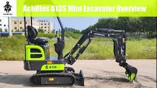 Achilles A13S Mini Excavator / Digger Overview / Review / Introduction Video