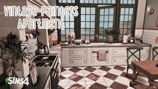 Vintage Painters Apartment // The Sims 4 CC Speed Build