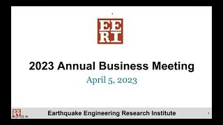 EERI 2023 Annual Business Meeting