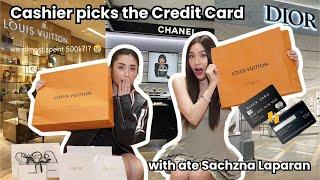 Cashier picks Credit Card Challenge with Sachzna Laparan (SUPER TINDI) II Bea Borres