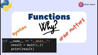 Python Functions why need | Python | Functions