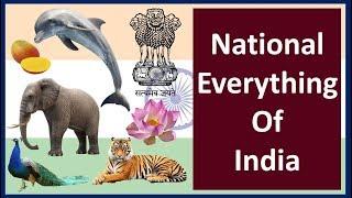 National Everyting of India I National Animal I Fruit I Tree I Song I River I Sports I Reptile
