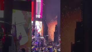 Unusual Times Square Fireworks at New Year’s Eve 2023