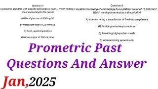 PROMETRIC Exam Questions and Answer / PROMETRIC Past Questions 2025