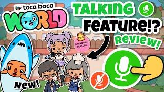 New Talking Feature!? | Toca Boca World (NEW UPDATE!)