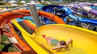 Romania's LARGEST Waterpark  Waterslides at Aquapark Nymphaea