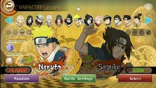 Naruto STORM Mobile: ALL CHARACTERS and COSTUMES