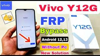 Vivo Y12G FRP Bypass Without Pc | New Method | Vivo Y12G Google Account Bypass Android 12,13 |