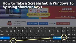 How to take a screenshot on windows 10 by using shortcut keys