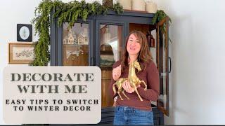 After Christmas Winter Decorating Ideas | Decorate With Me!