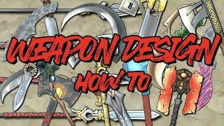 How to DESIGN and PAINT WEAPONS - Full process ambiance music timelpase