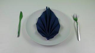 Leaf  Napkin Folding – EASY & QUICK  Paper Napkin Folding for beginners / Tutorial