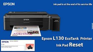 how to solve epson L130 ink pad is at the end life