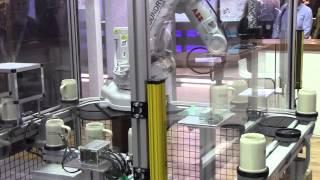 Maxim demonstrates automation tech with a mini beer-mug factory