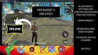 Bluestacks 5 settings for low end pc and laptop 240 fps | full details