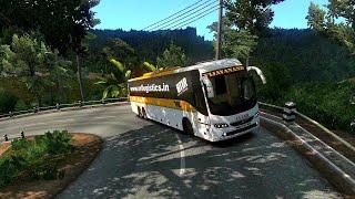 Realistic Bus Driving with Volvo B11R VRL on M.D.E.I. Map | Euro Truck Simulator 2