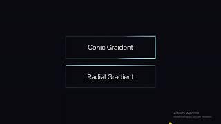 Conic And Radial Gradient Animation With Html And CSS