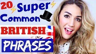 20  VERY Common BRITISH PHRASES and Expressions #britishenglishphrases