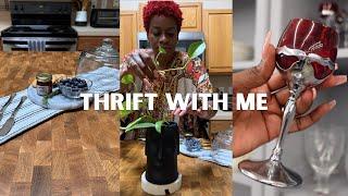 Thrift w/Me + Home Decor Haul  + HOW I SANITIZE, CLEAN, & STYLE MY THRIFTED ITEMS!