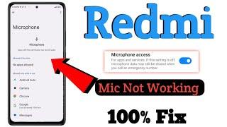 microphone not working in redmi | enable microphone setting