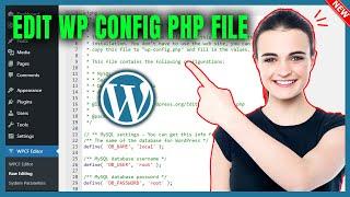 How to edit wp config php file in WordPress 2024 | Full Guide