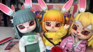 OMG!!! BUNNY DOLLS!!! BONNIE CHINESE BJD'S BY COME4FREE/COME4ARTS - FULL SET REVIEW AND UNBOXING!