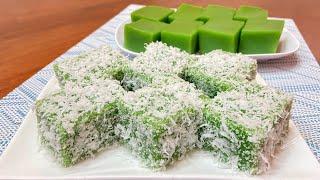 Kuih Kaswi Pandan Sangat Mudah | Sukatan Cawan