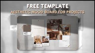 FREE Aesthetic Mood Board for Projects | Creative PowerPoint Ideas (Tutorial + Free Template)