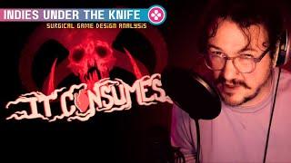 “It Consumes”: a Pitch-Black Arena Shooter 