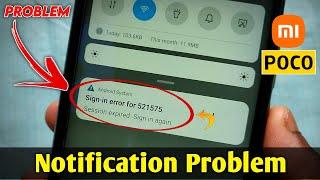 How To Remove - sign in error notification | Android System sign in error session expired