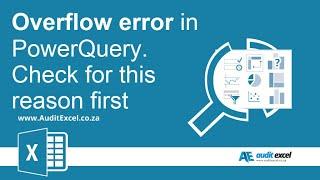 Overflow error in PowerQuery but all your numbers are small