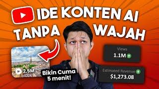 Cara Membuat Channel YouTube Tanpa Wajah HANYA Menggunakan AI - Ide Konten Youtube 2024