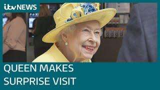 Queen makes surprise appearance at Paddington station to formally open Elizabeth Line | ITV News