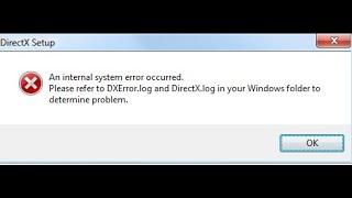 100% How to resolve "DXError.log and directx.log in your windows folder to determine problem"